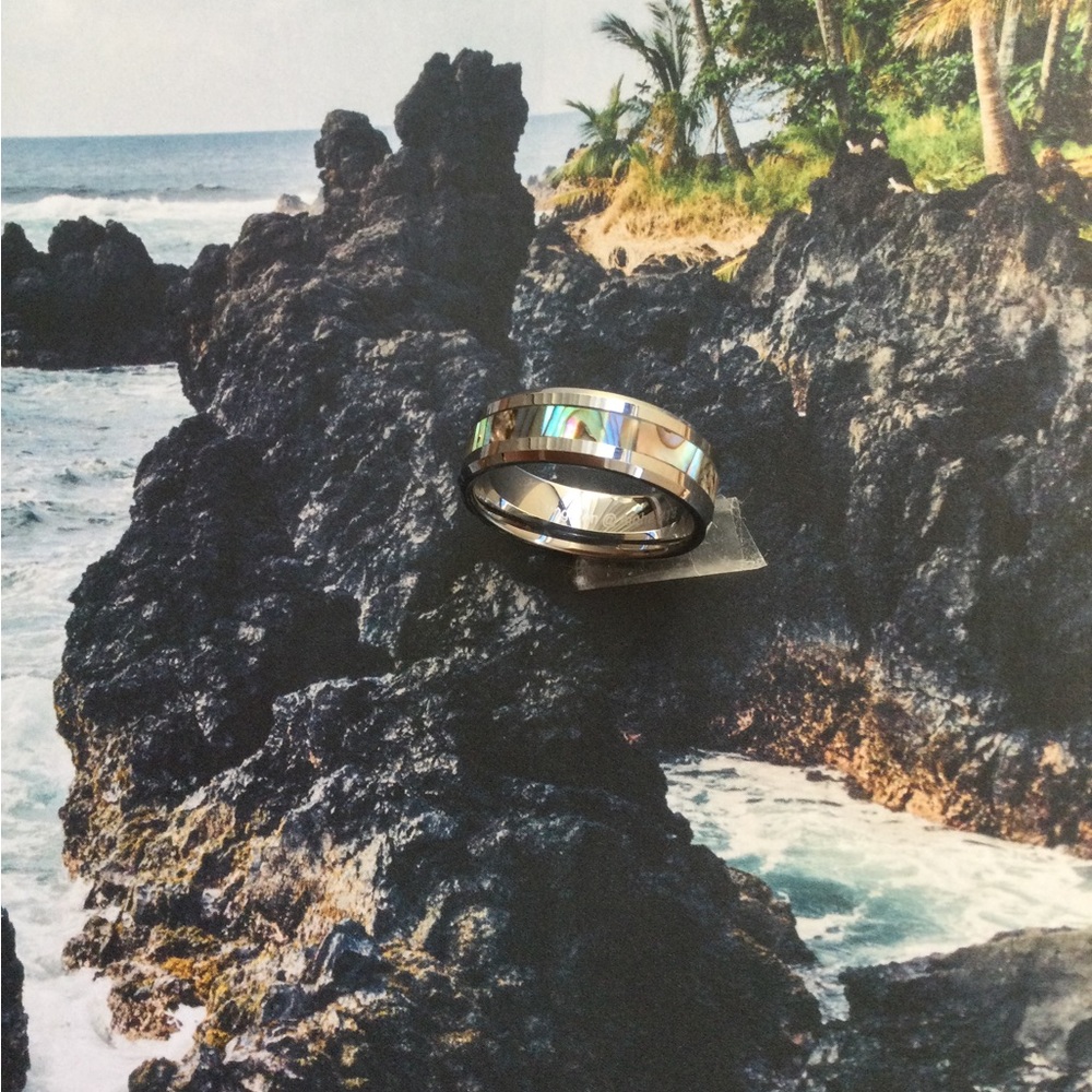 Hawaiian Abalone 🐚 shell ,comfort-fit ring